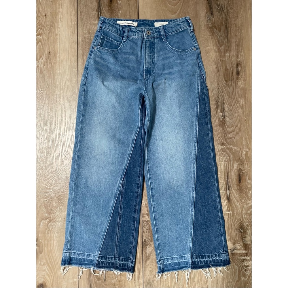 Anthropologie Pilcro Cropped Wide Leg Jeans